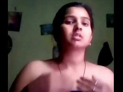 Desi newly married girl selfie video. Big tits